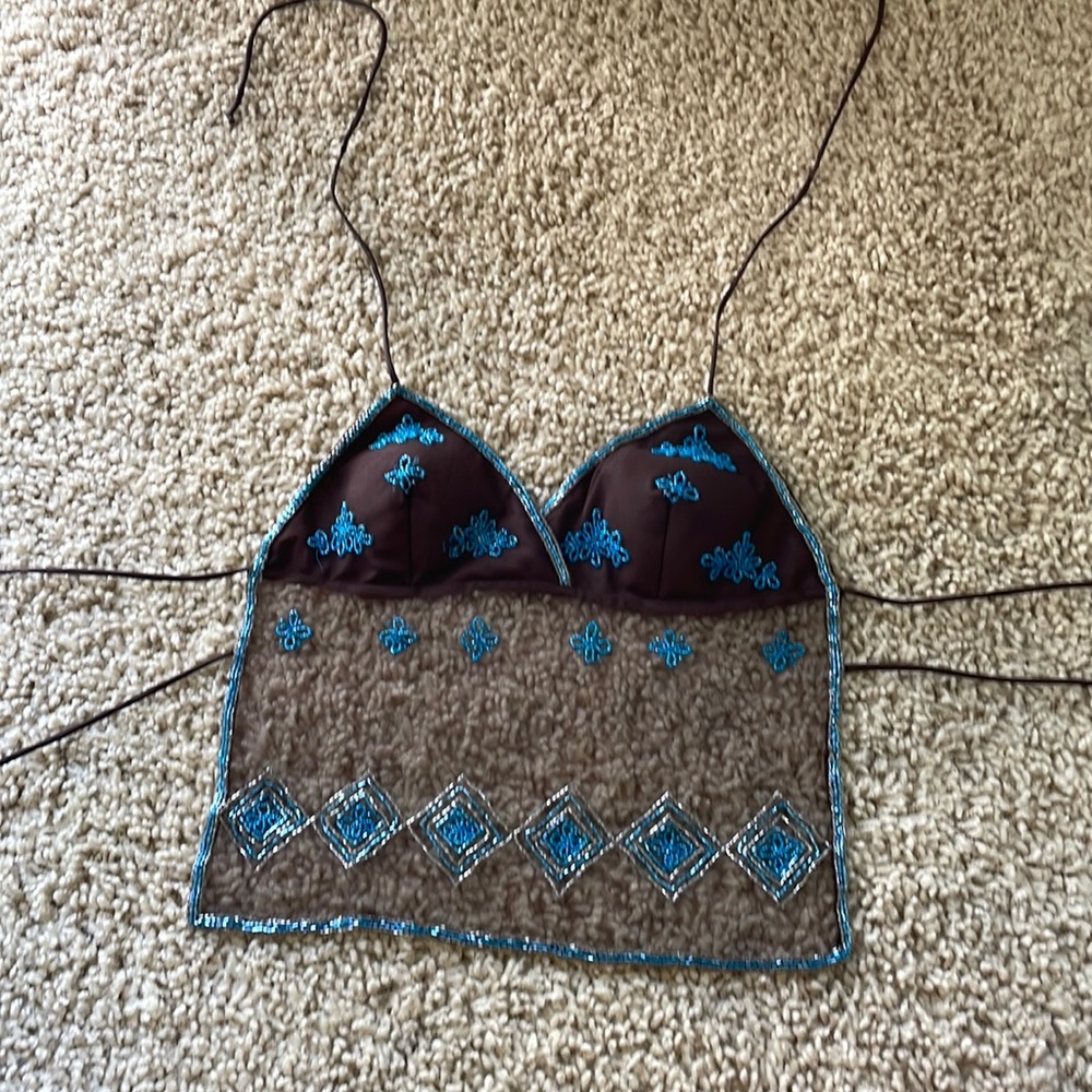 Wet seal mesh top only worn twice